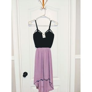 Lilac high-low dress
